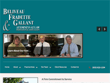 Tablet Screenshot of beliveau-fradette.com